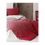 Voir la diapositive 4 : GENERIQUE Parure de lit - 1 housse de couette 220 x 240 cm + 2 taies d'oreiller 60 x 60 cm - 100% coton renforcé - Rouge