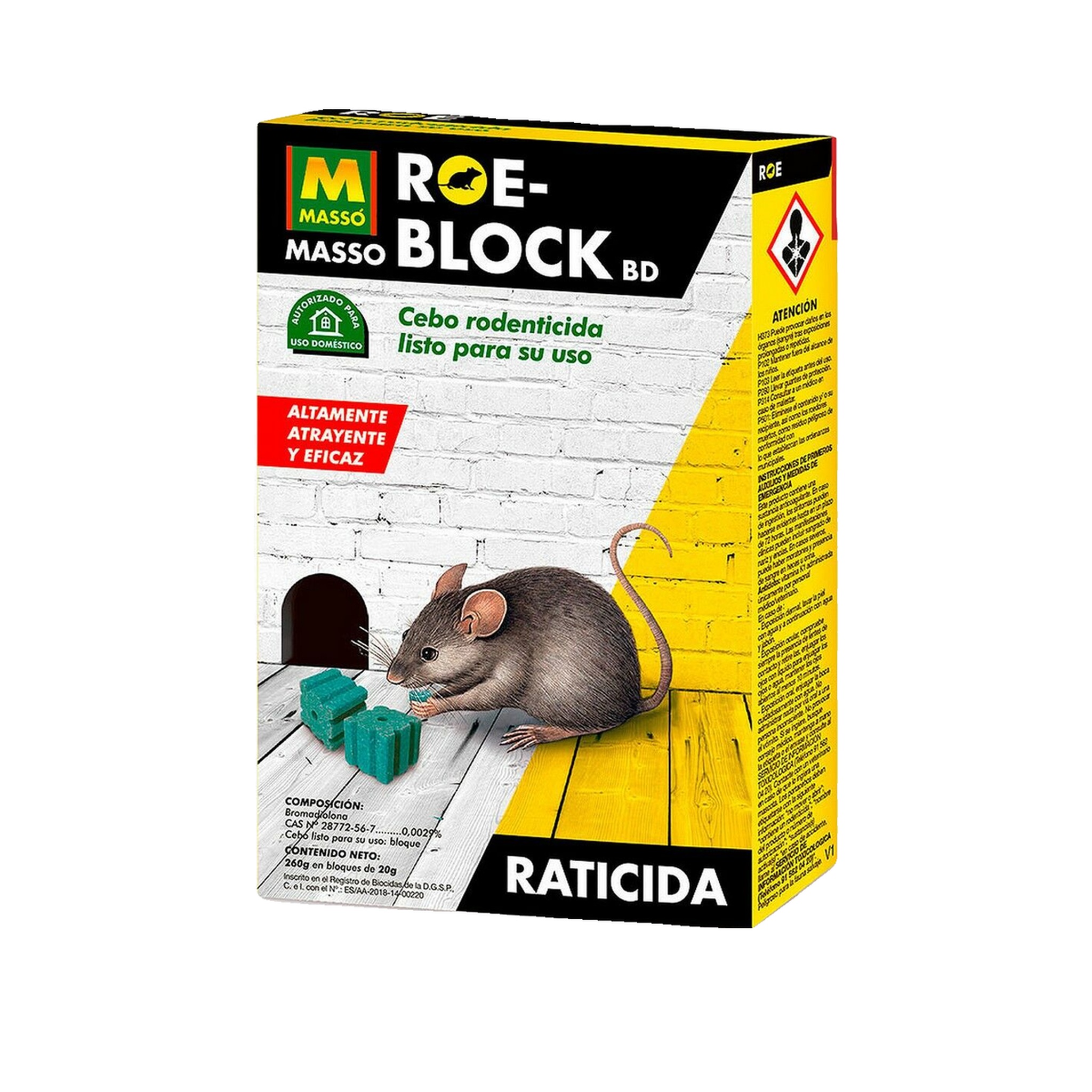 Masy Répulsif masso roe-block 260g