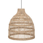 ATMOSPHERA Lampe Suspension en Osier  Seav  50cm Beige