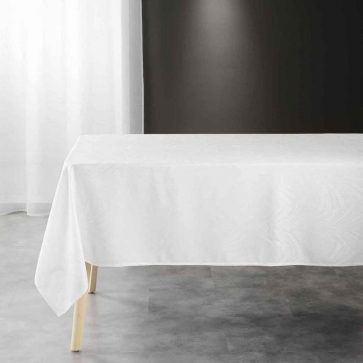 Paris Prix Nappe Jacquard  Lolly  140x240cm Blanc