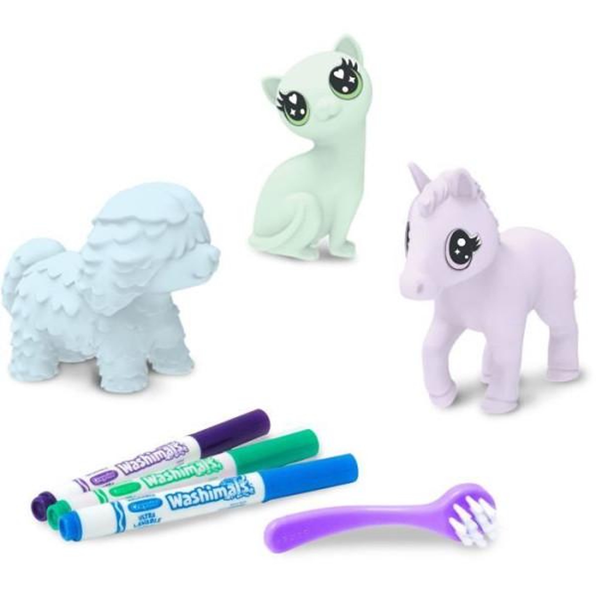 Voir la diapositive 3 : Crayola Jeu créatif - crayola - washimals - 3 animaux pastel - pour enfants a partir de 3 ans - mixte