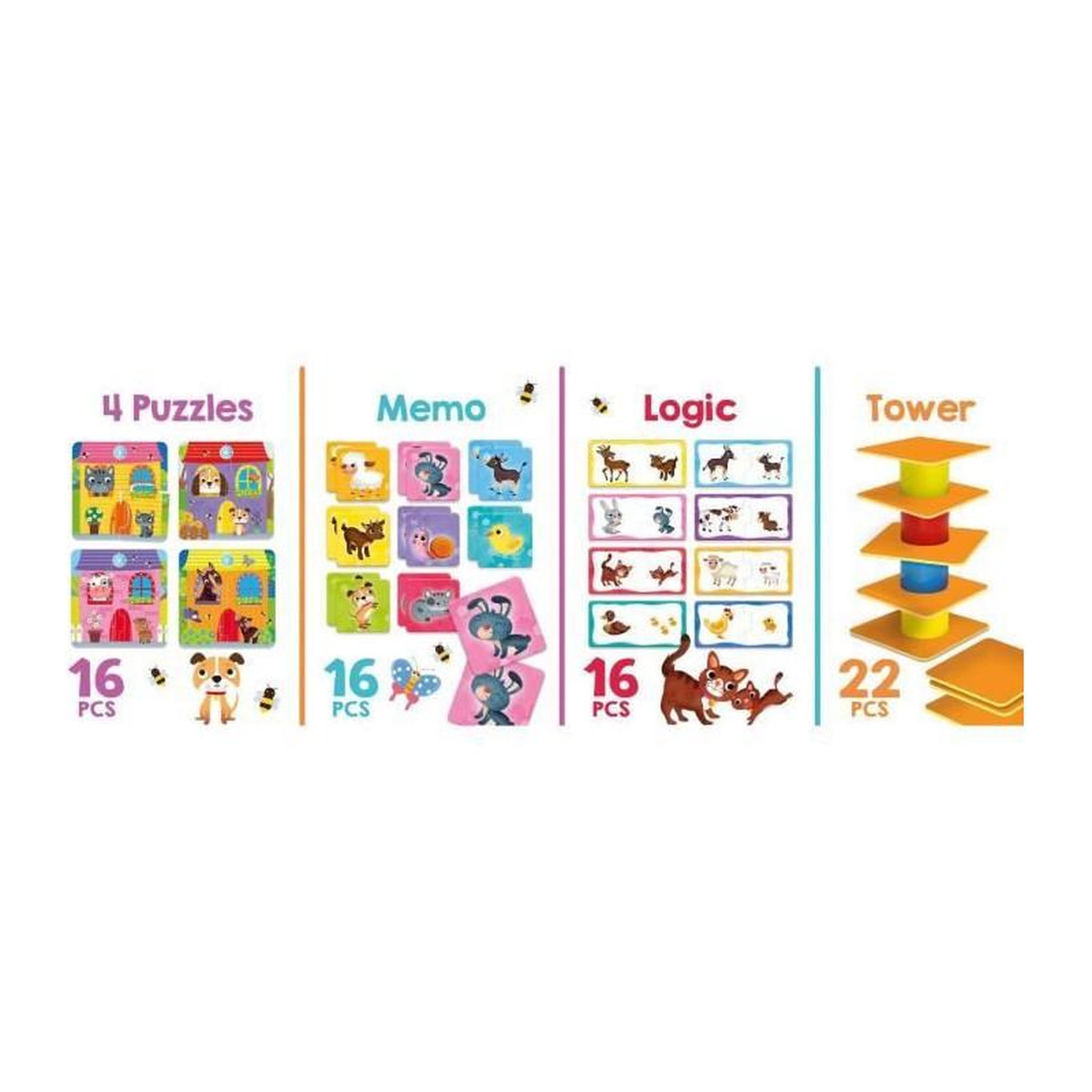Voir la diapositive 3 : LISCIANI GIOCHI Ensemble de jeux éducatifs Lisciani Carotina Baby multicolore