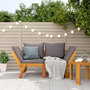 Voir la diapositive 1 : VIDAXL Banc de jardin avec coussins 2 en 1 bois d'acacia massif