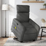 Voir la diapositive 1 : VIDAXL Fauteuil de massage inclinable Gris fonce Tissu