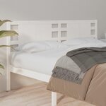 VIDAXL Tete de lit Blanc 156x4x100 cm Bois massif de pin