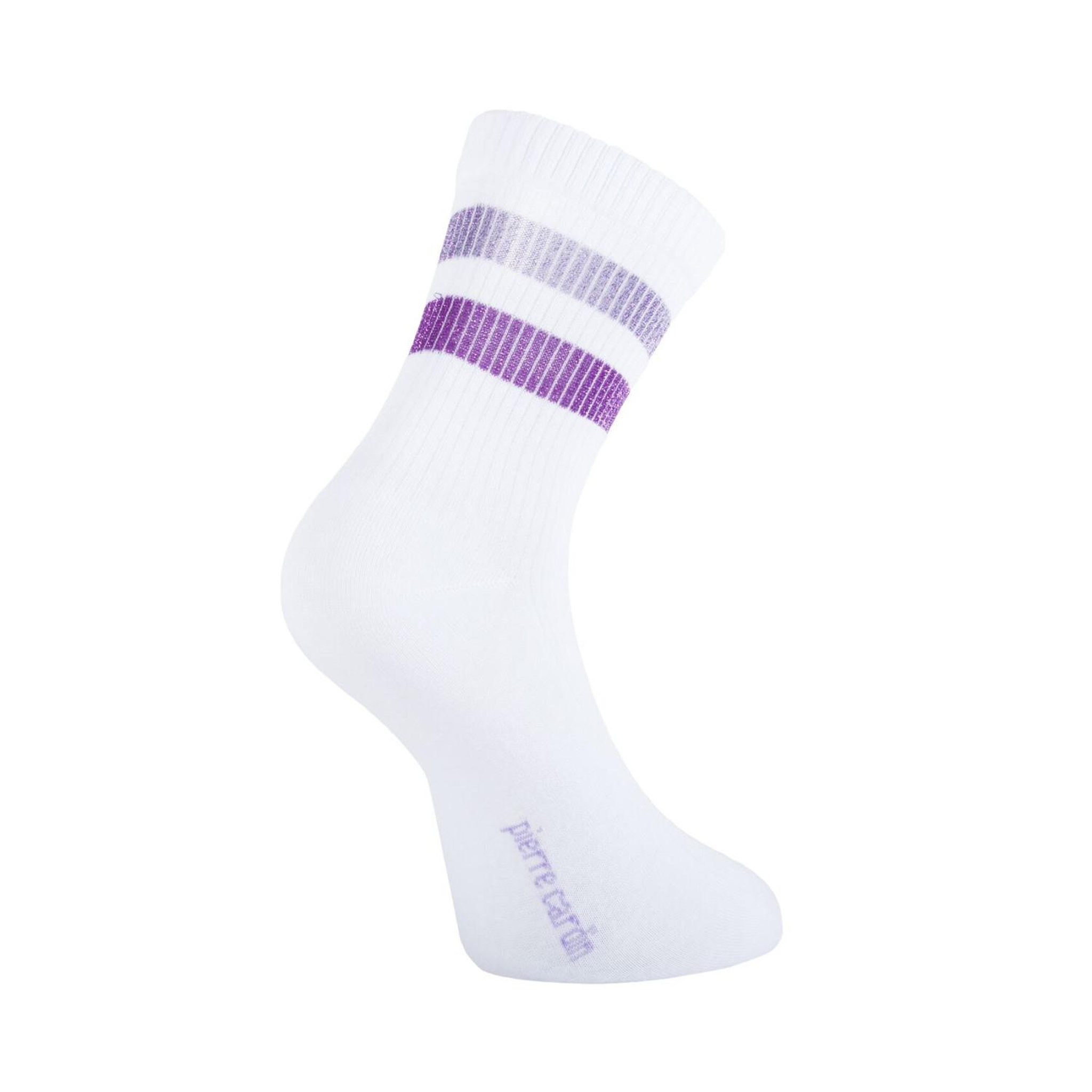 Voir la diapositive 6 : PIERRE CARDIN 6 paires de tennis 200 aiguilles femme à bandes hand made urban e.01