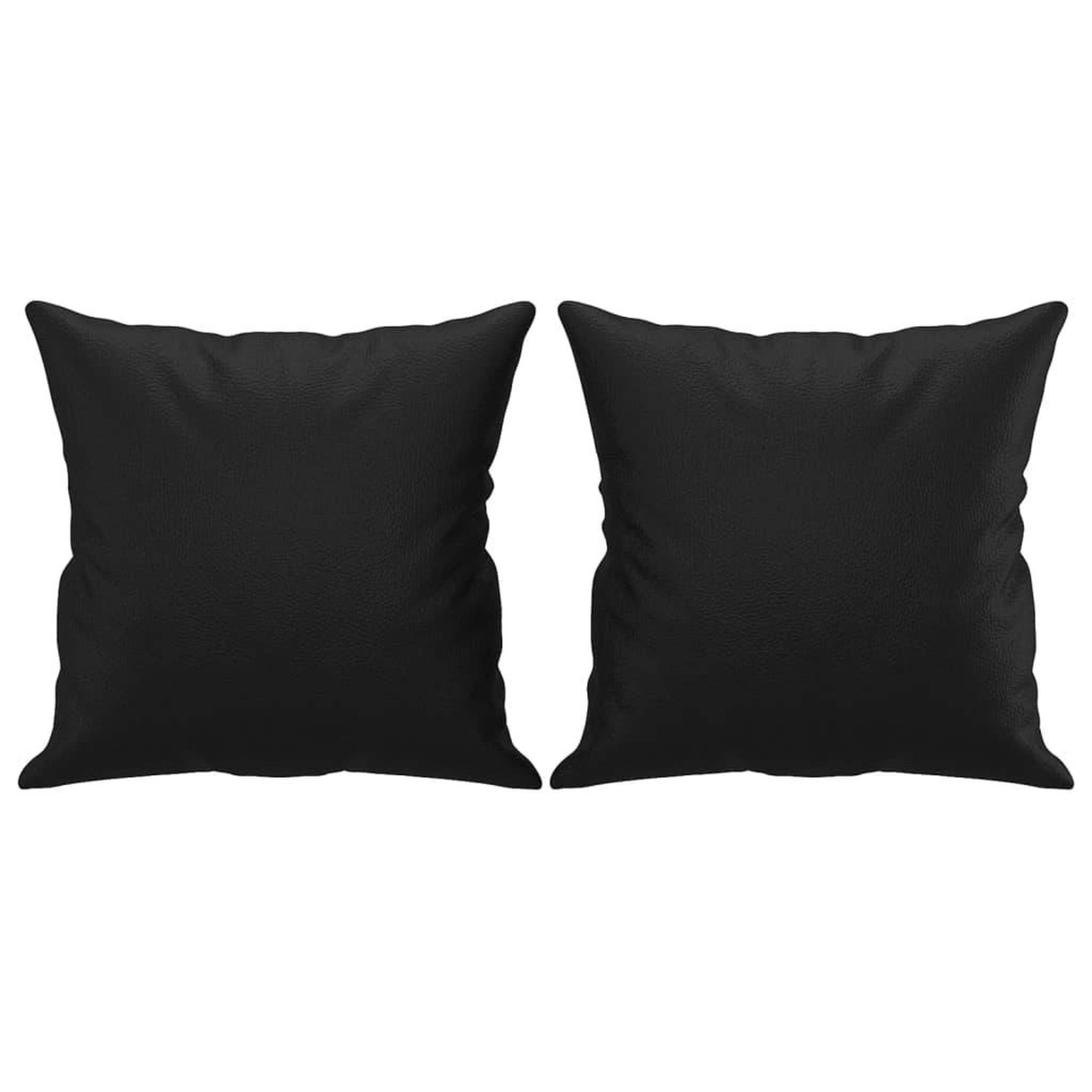 Voir la diapositive 5 : VIDAXL Canape 2 places avec oreillers decoratifs noir 120cm similicuir