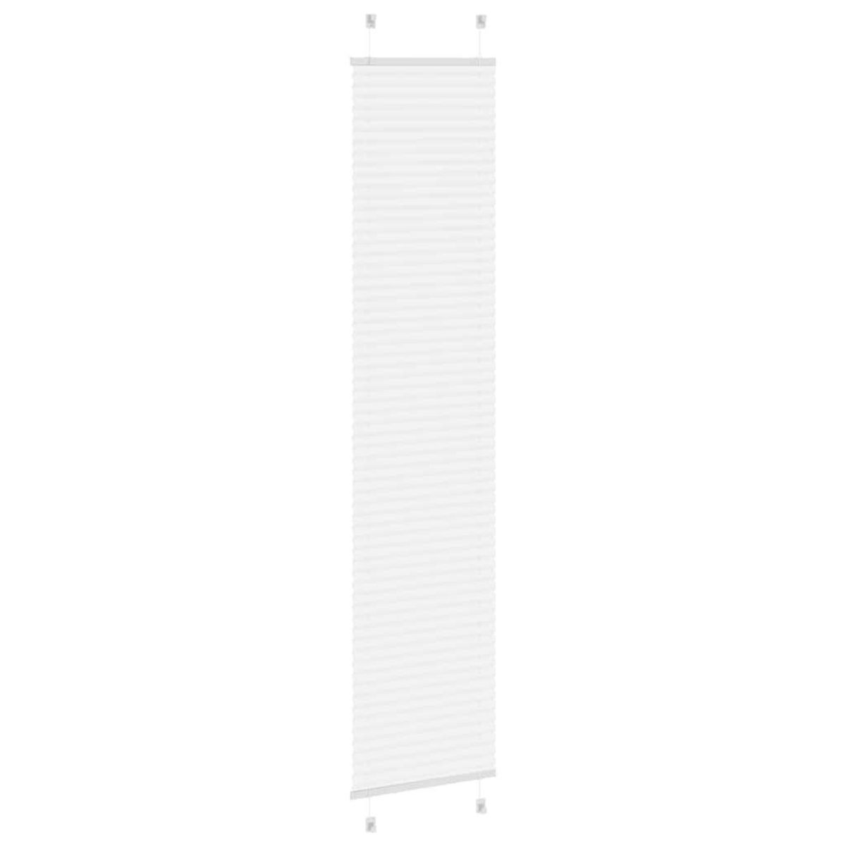 VIDAXL Store plisse blanc 50x200 cm largeur du tissu 49,4 cm polyester