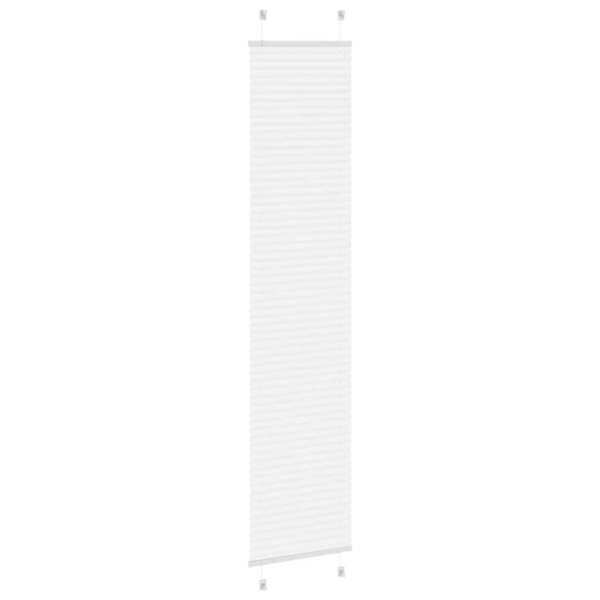 VIDAXL Store plisse blanc 50x200 cm largeur du tissu 49,4 cm polyester
