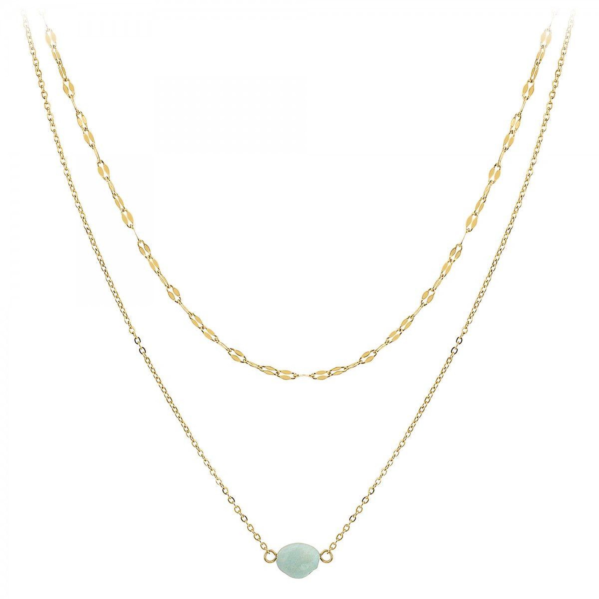 SC CRYSTAL Collier multi rangs par SC Crystal orné d'une amazonite