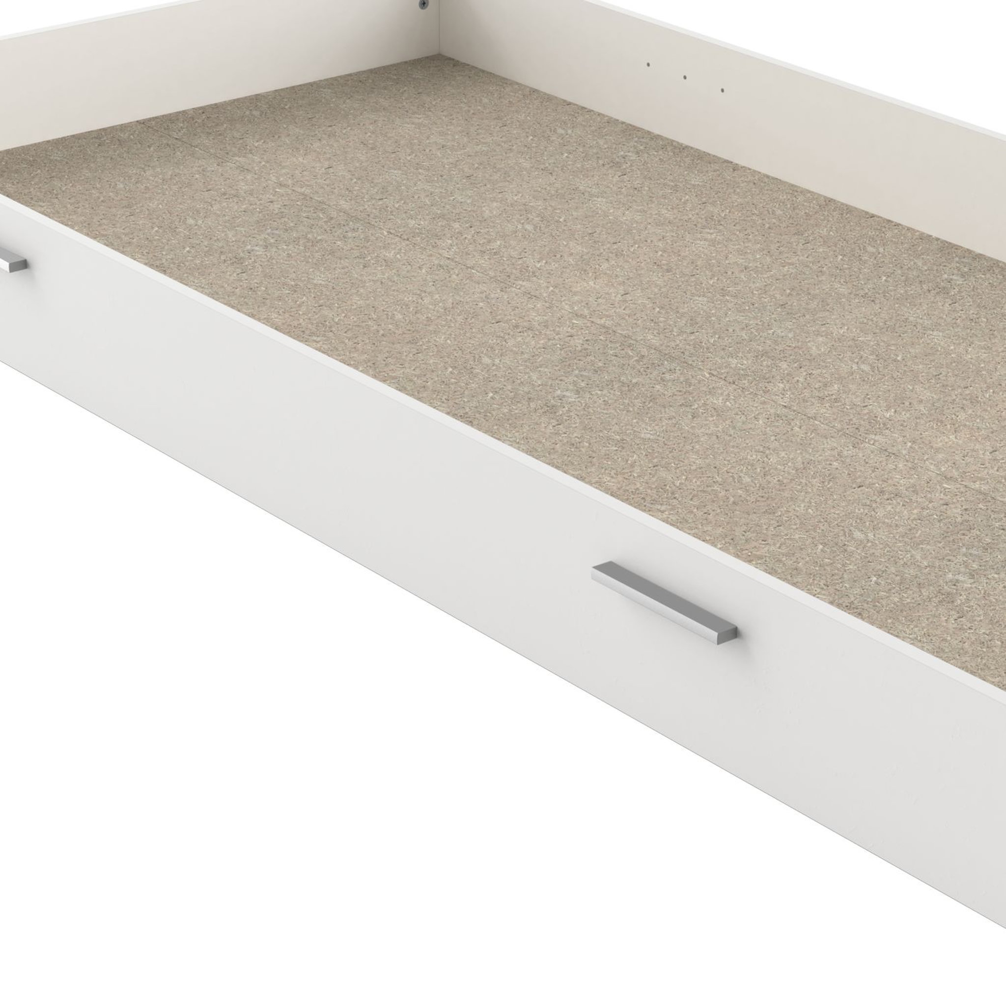 Voir la diapositive 3 : Tiroir de rangement 90X200 cm blanc pour lit LOREDANA