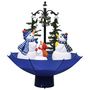 Voir la diapositive 2 : VIDAXL Arbre de Noël neigeux avec base de parapluie Bleu 75 cm PVC