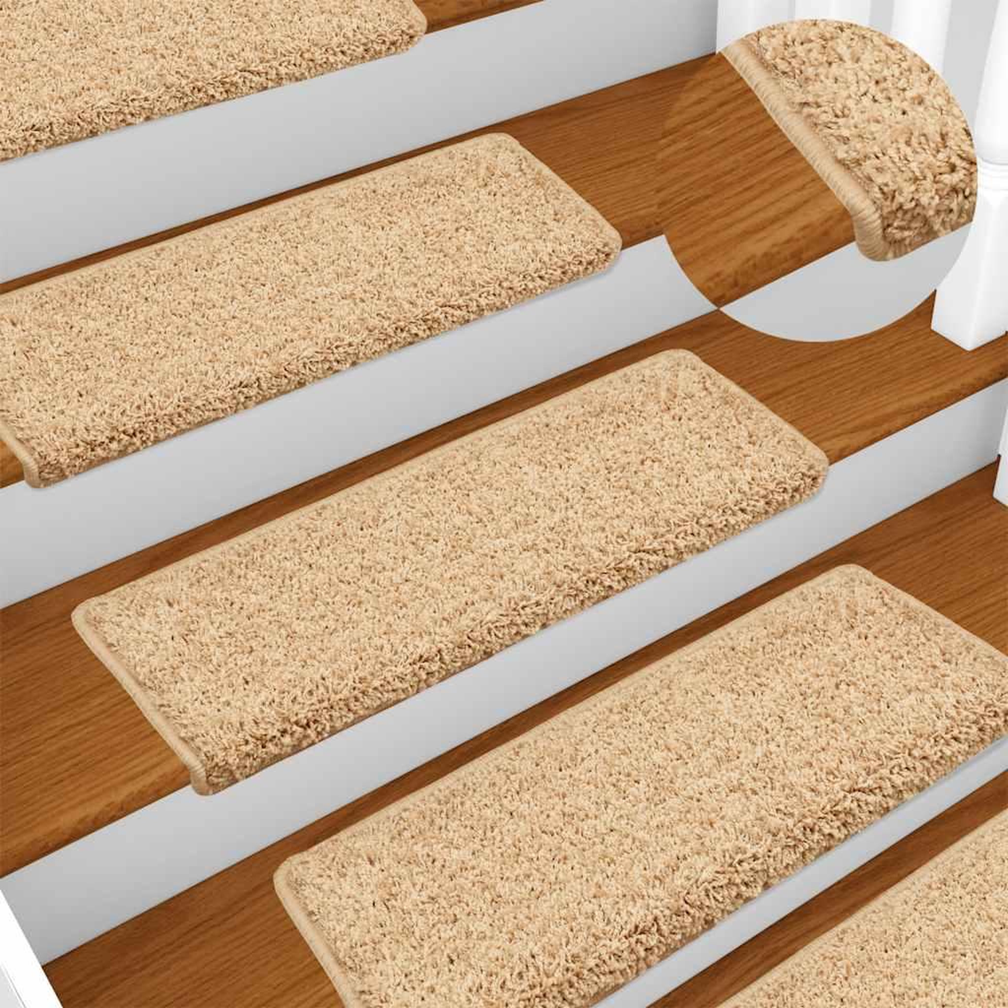 Voir la diapositive 5 : VIDAXL Tapis d'escalier 30 pcs 65x21x4 cm Marron