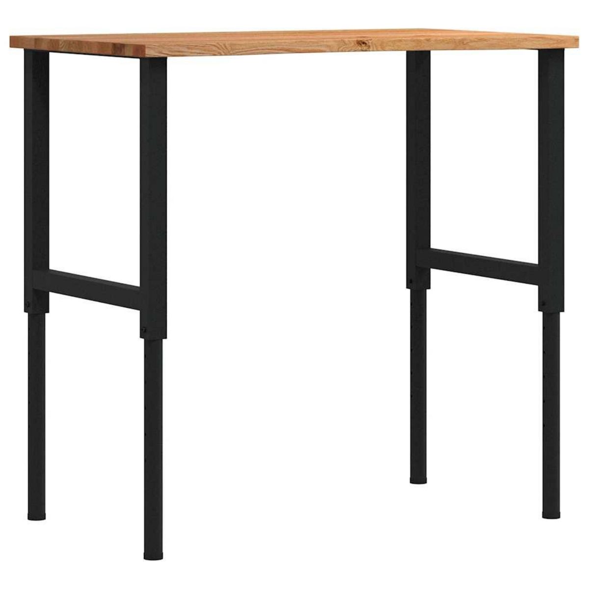 VIDAXL Etabli marron clair 100x60x(71,5-98) cm bois de chene massif