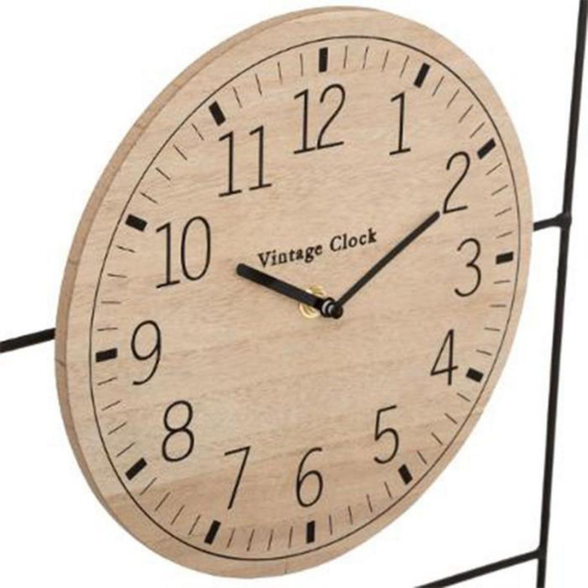 ATMOSPHERA Horloge Murale & Date  Camille  51cm Noir