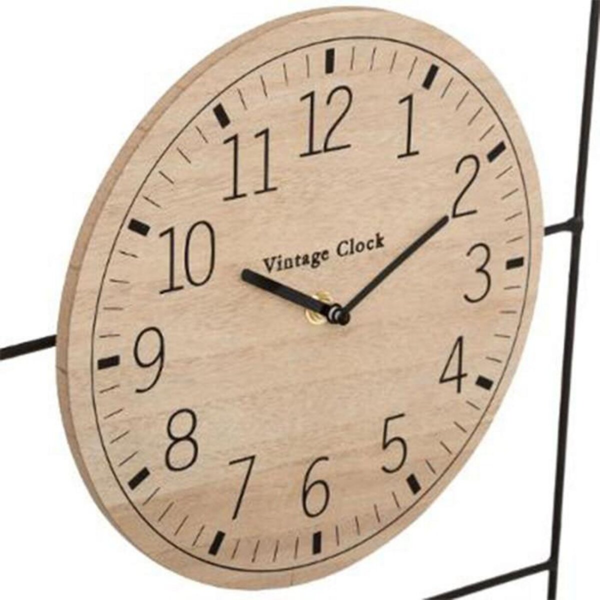 ATMOSPHERA Horloge Murale & Date  Camille  51cm Noir
