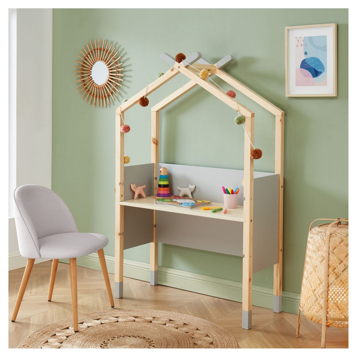 Bureau tipi enfant L100cm AUGUSTIN