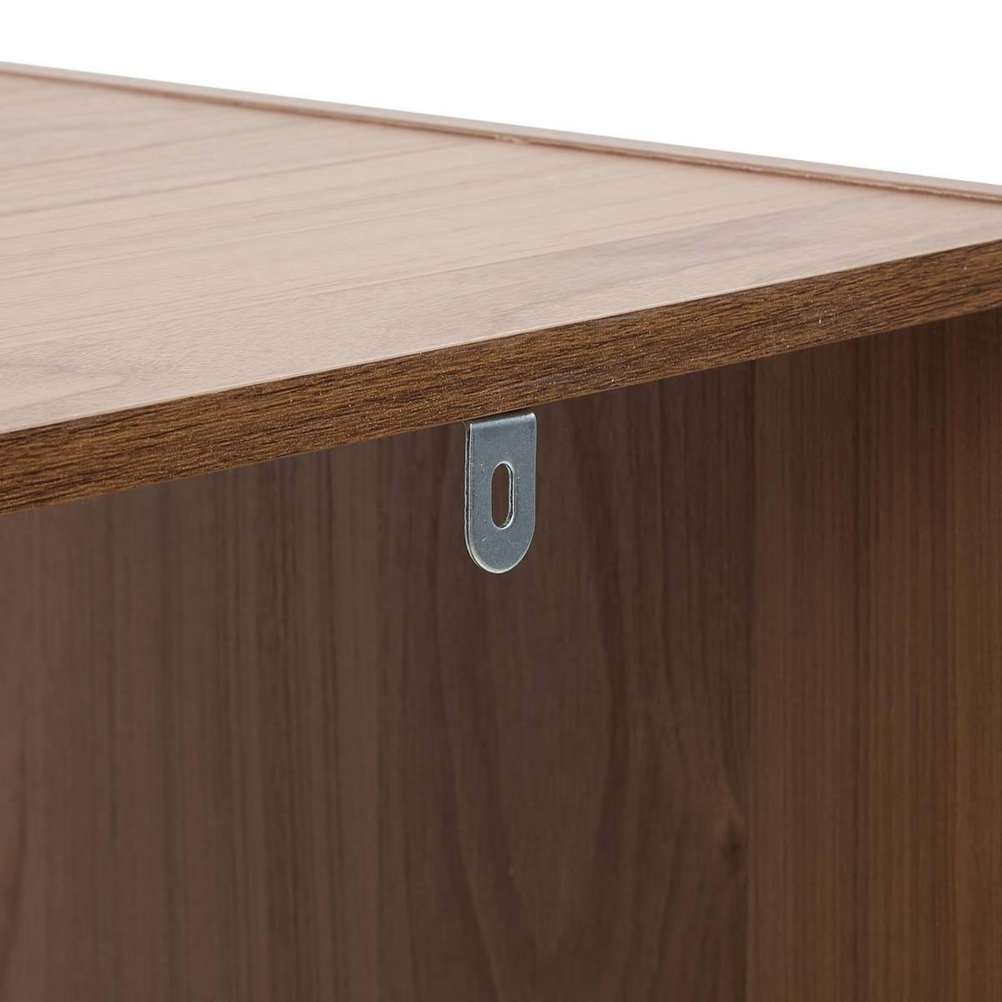 Voir la diapositive 2 : Paris Prix Étagère 4 Cases  Mix n'Modul  134cm Noyer