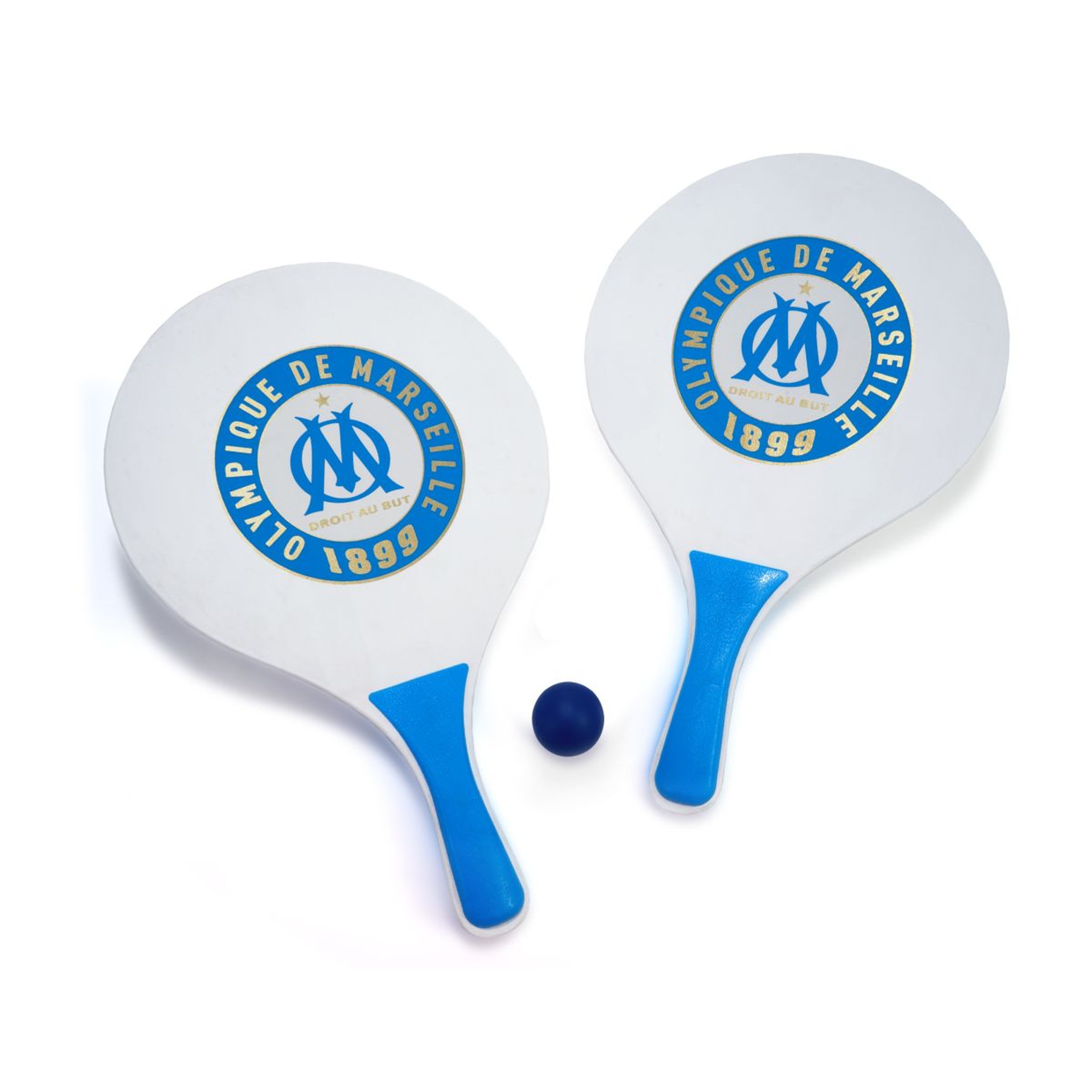 Set de raquettes de plage - Olympique de Marseille  2 raquettes et 1 balle
