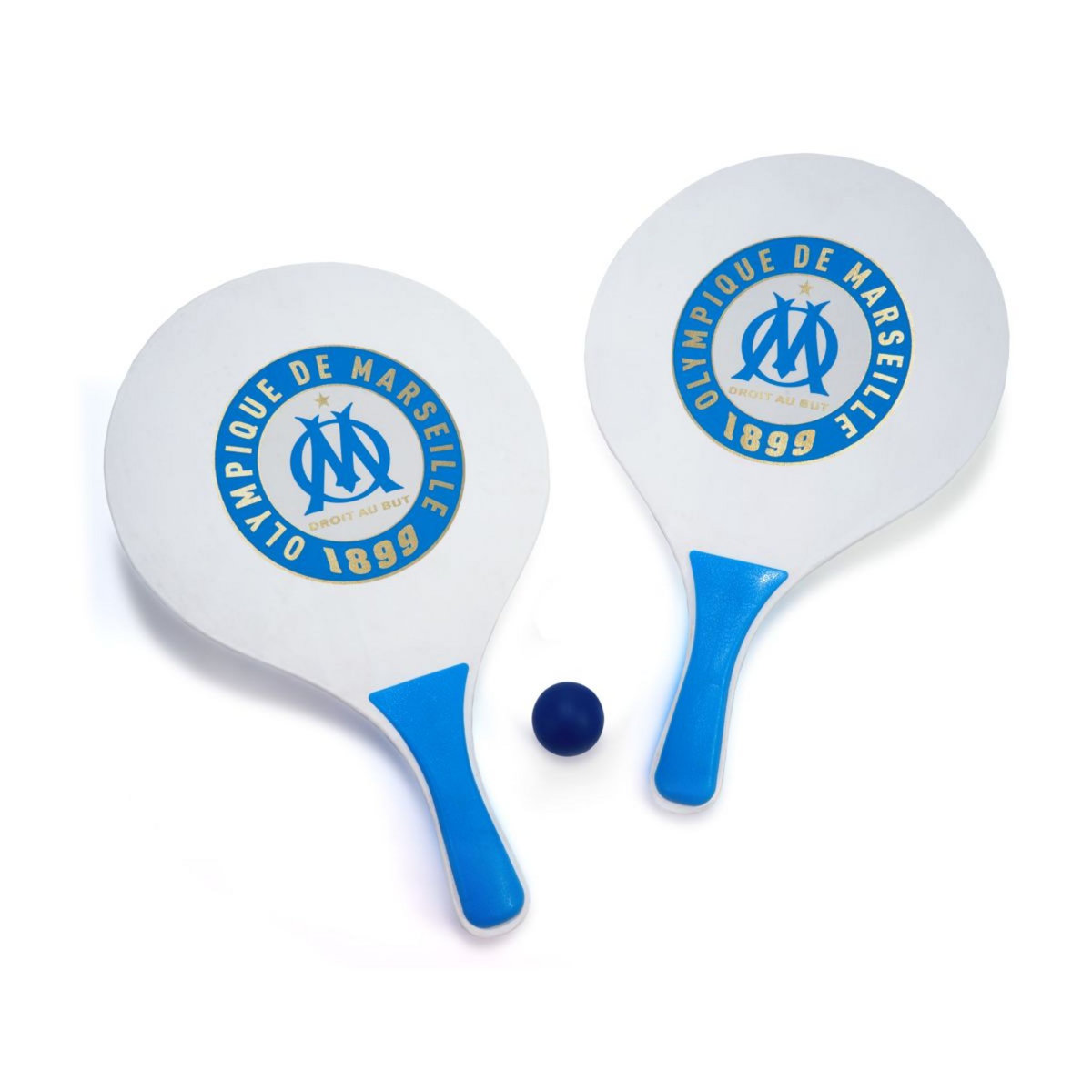 Set de raquettes de plage - Olympique de Marseille  2 raquettes et 1 balle