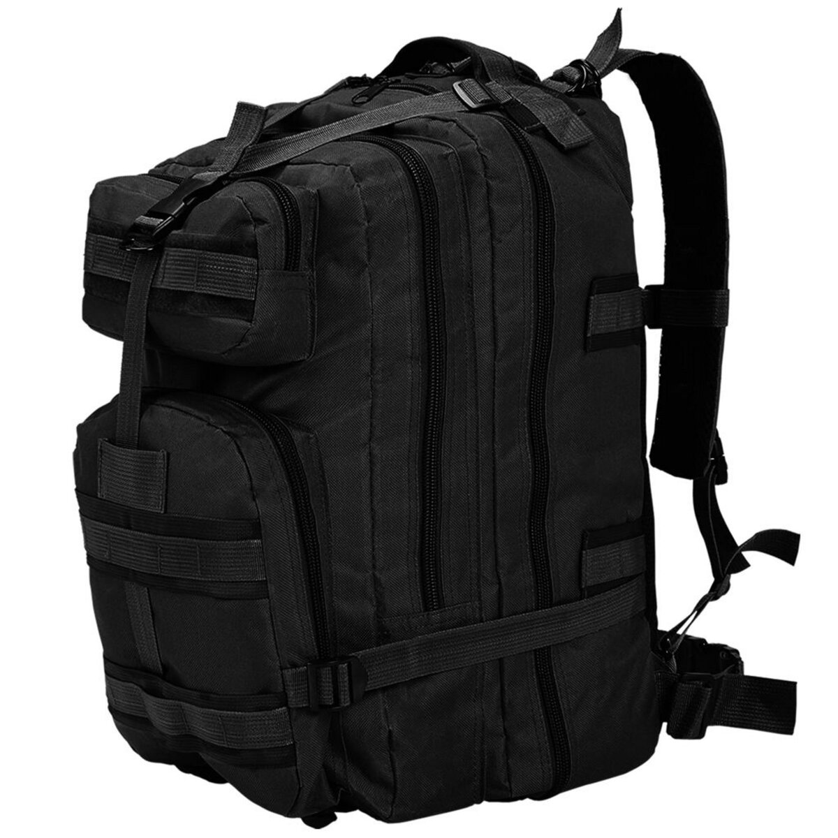 VIDAXL Sac a dos en style militaire 50 L Noir pas cher Auchan.fr