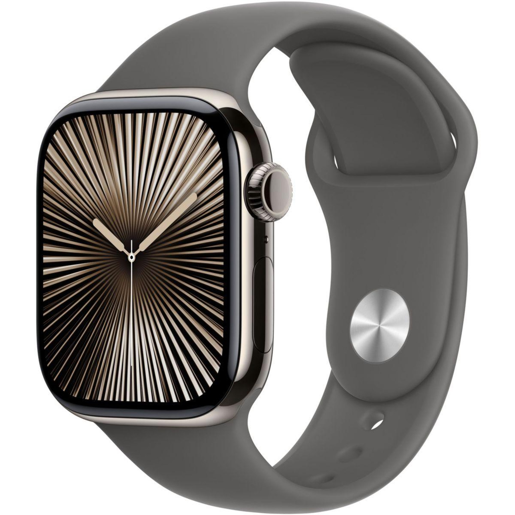 APPLE Montre connectée Serie 10 42mm Titane Naturel M/L Cell
