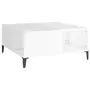 VIDAXL Table basse blanc brillant 80x80x36,5 cm bois d'ingenierie