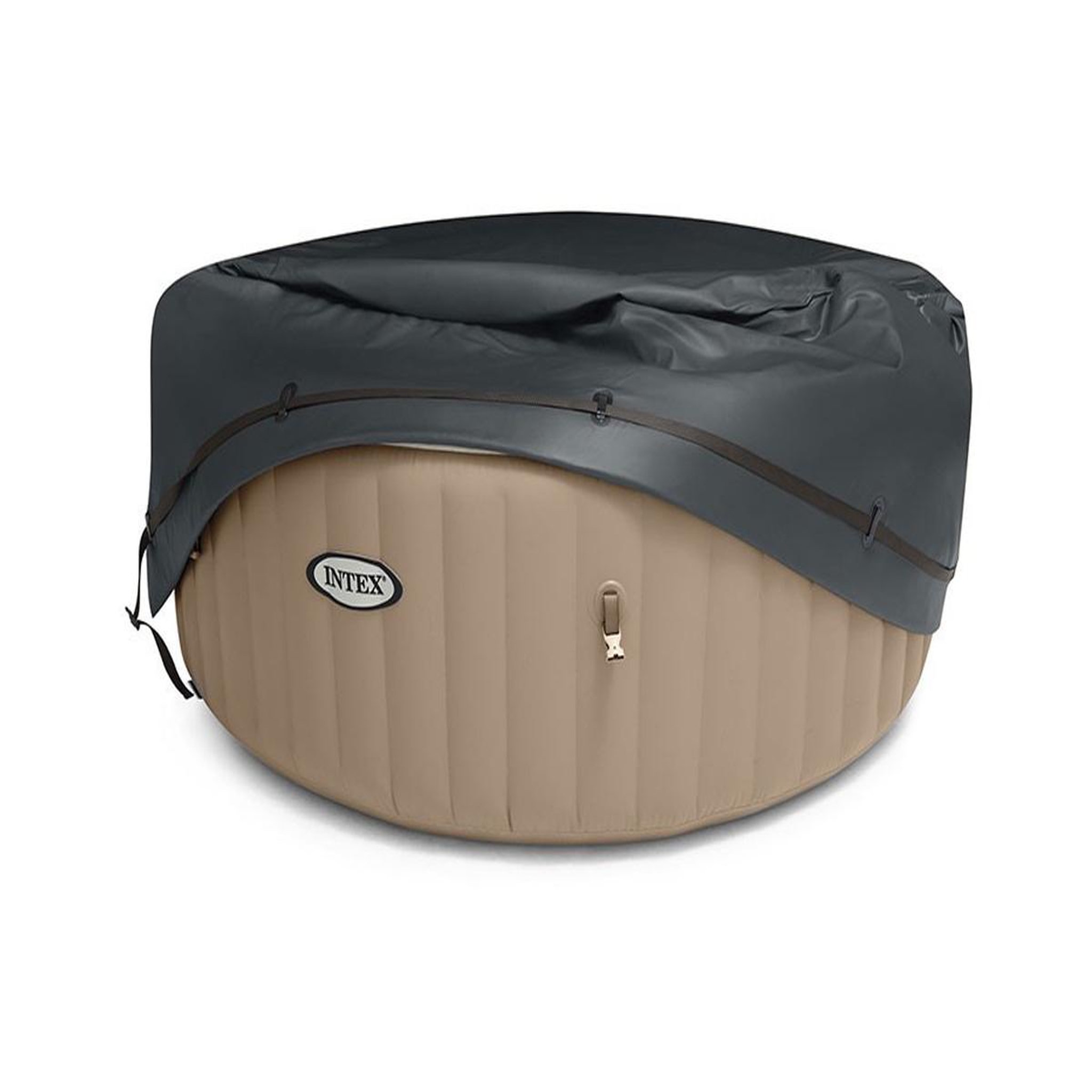 Voir la diapositive 3 : INTEX Couverture thermique pour spa gonflable PureSpa rond 8 places - Intex