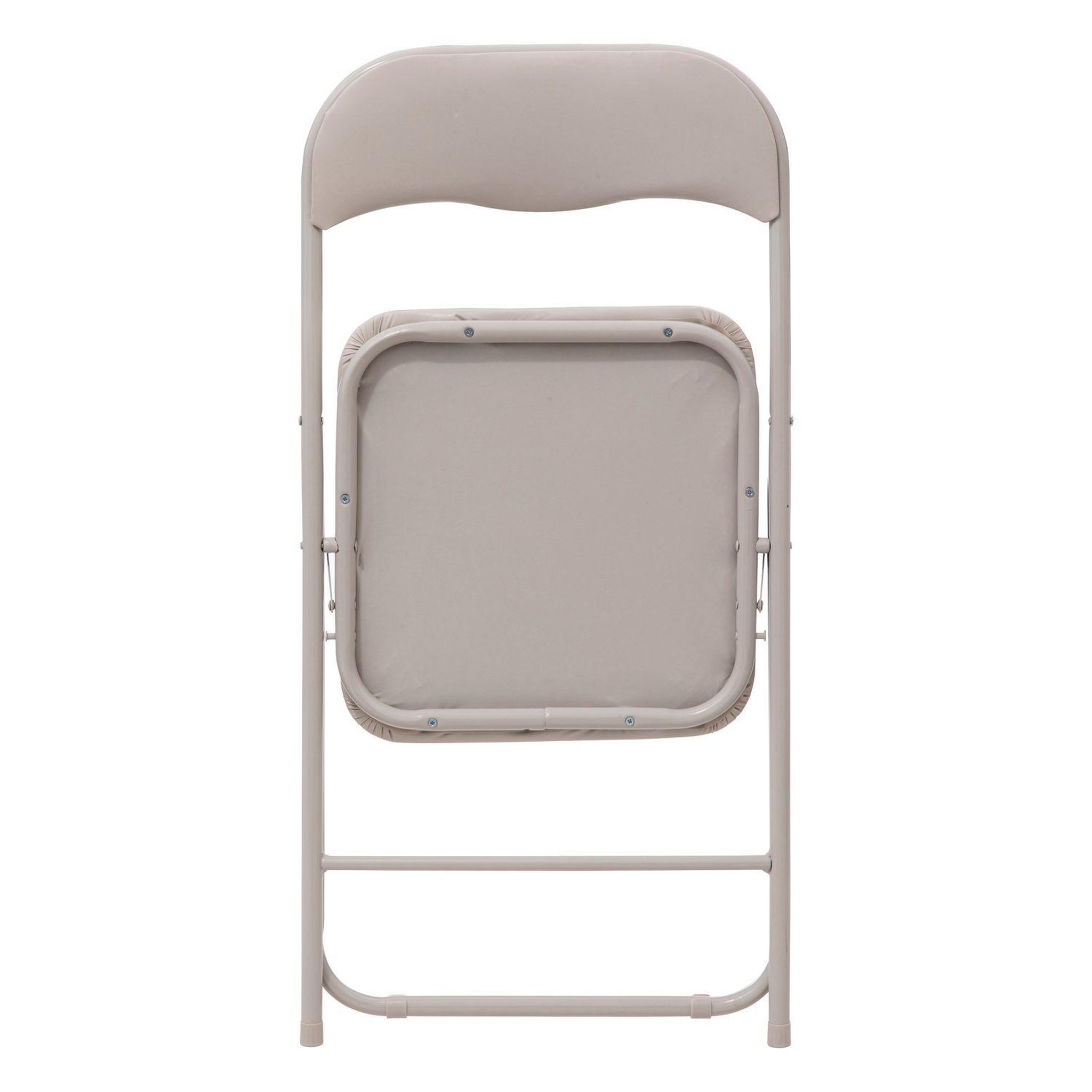 Voir la diapositive 3 : FIVE Chaise pliante en pvc - beige