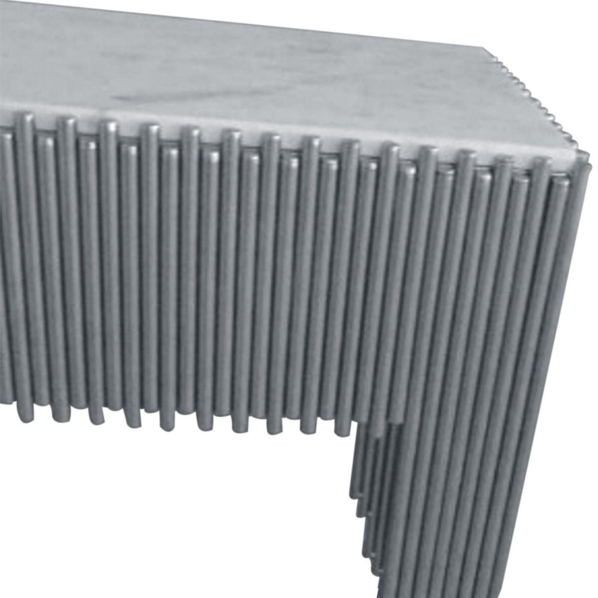 Voir la diapositive 2 : Paris Prix Console en Marbre  Zane  106cm Blanc & Argent