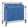Voir la diapositive 6 : VIDAXL Trieuse a linge avec 3 sacs Bleu Acier