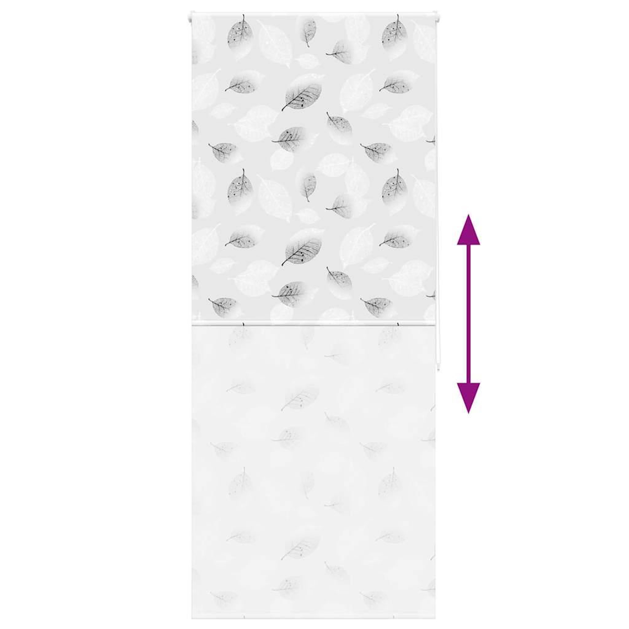 Voir la diapositive 5 : VIDAXL Store enrouleur de douche 100x240 cm largeur du tissu 96 cm