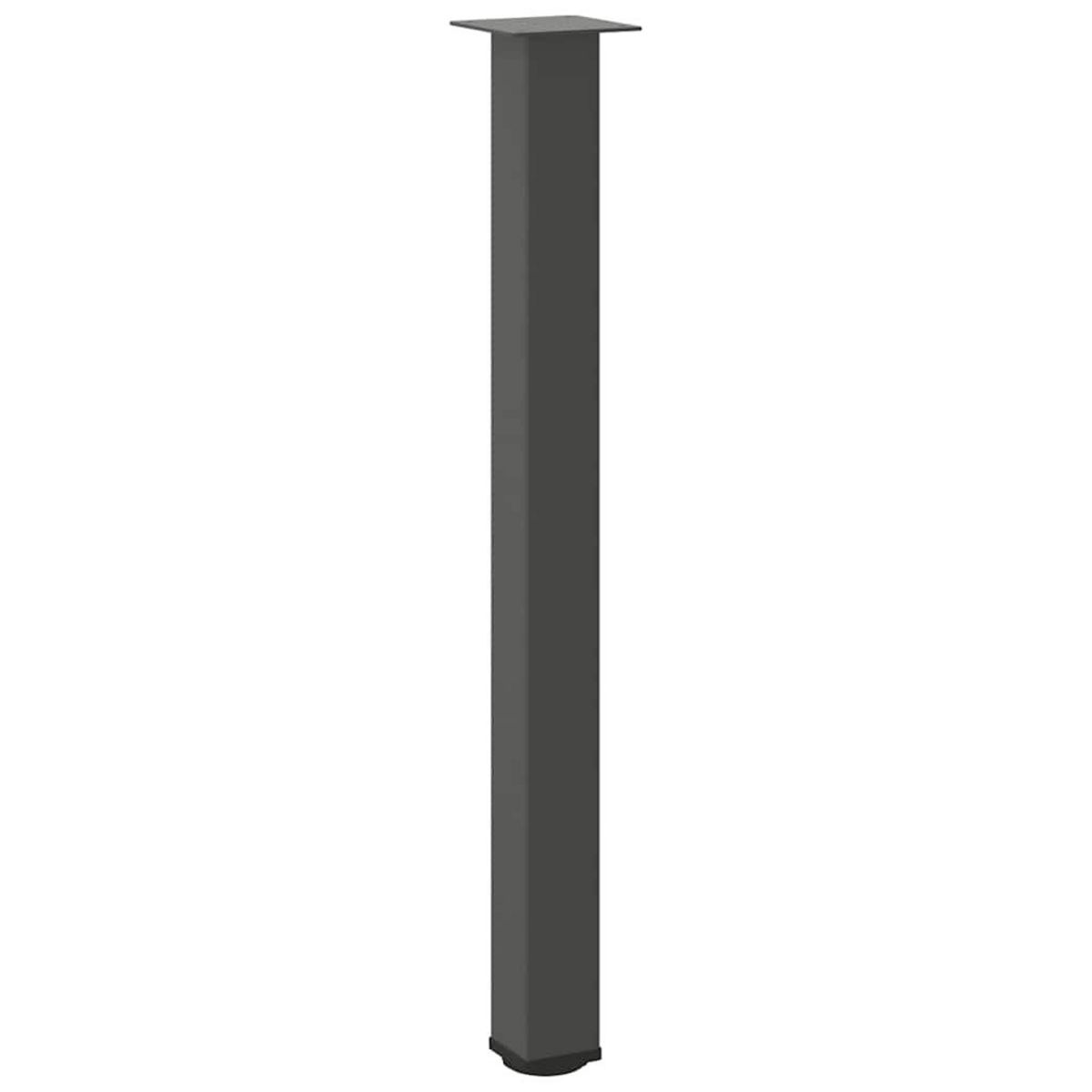 VIDAXL Pieds de table basse anthracite 4 pcs 100-102 cm acier