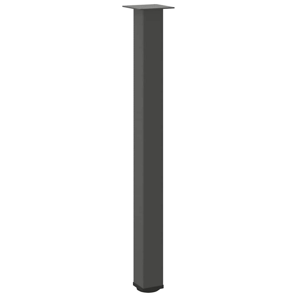 VIDAXL Pieds de table basse anthracite 4 pcs 100-102 cm acier