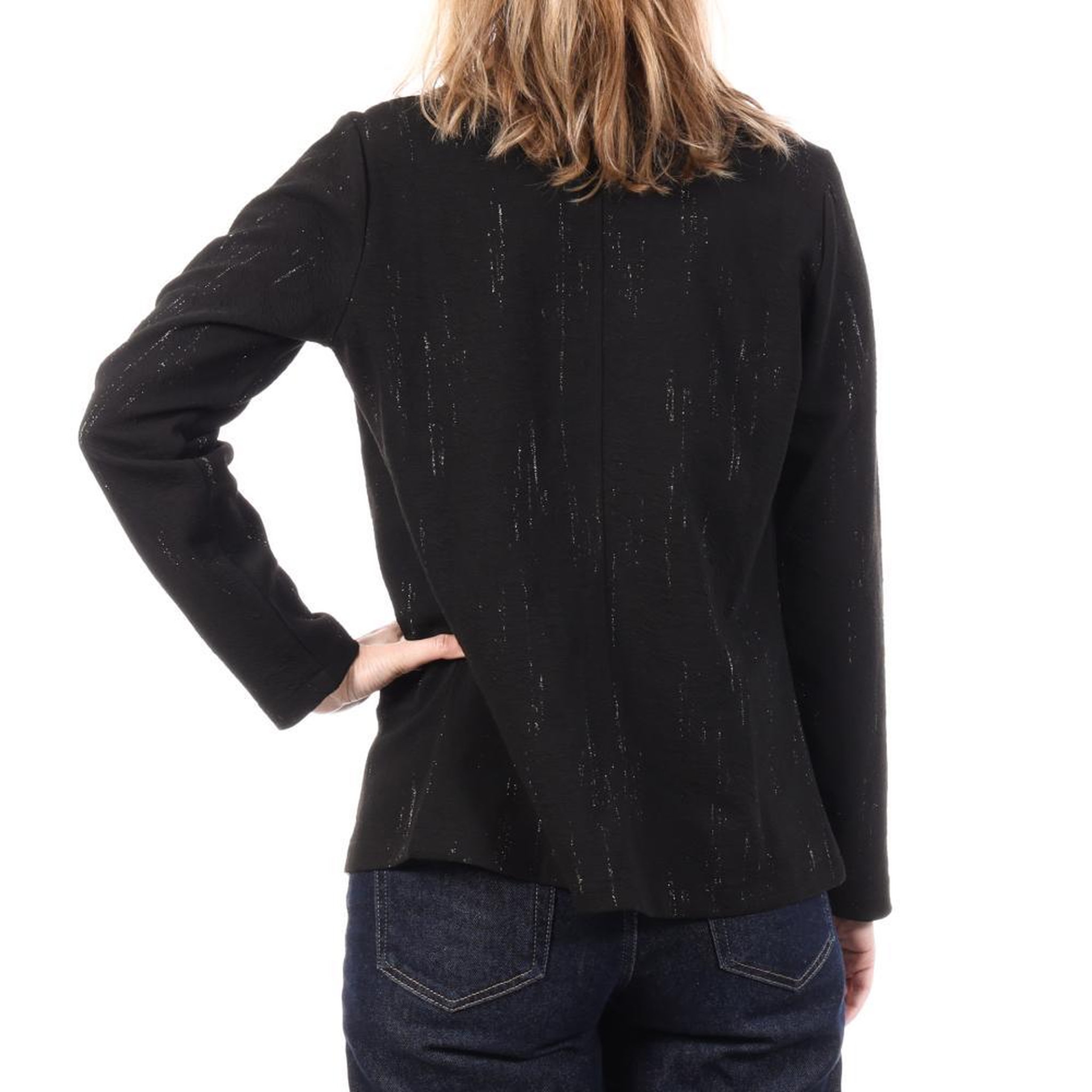 Voir la diapositive 2 : SUN VALLEY Blazer Noir Femme Sun Valley YGBO