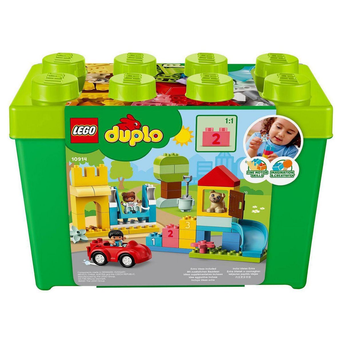LEGO DUPLO Classic 10914 La Boîte de Briques Deluxe Jeu de Construction pour Bébés 1 an