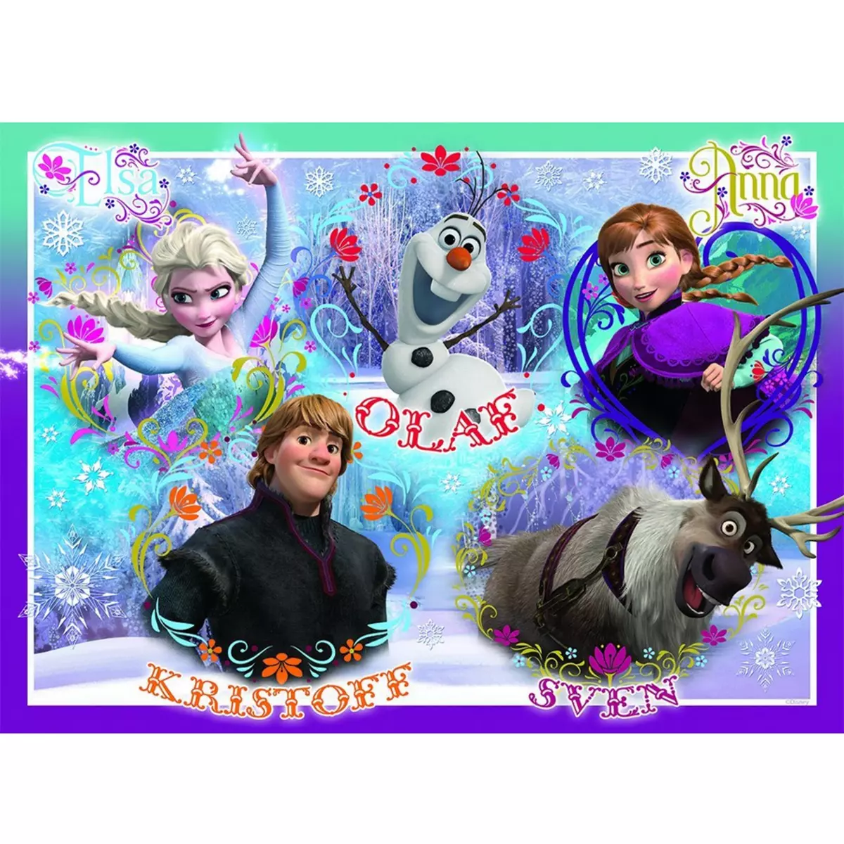 Nathan Puzzle 60 pièces :  La Reine des Neiges (Frozen) : Bienvenue au Royaume d'Arendelle