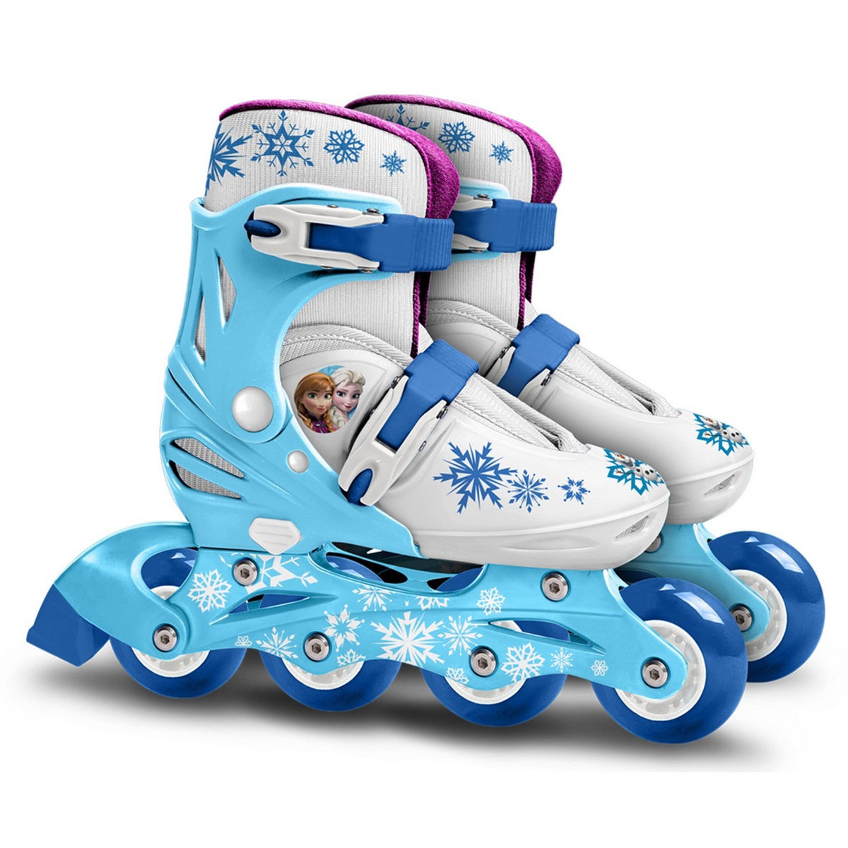 DISNEY Patins en Ligne ajustables 2en1 3 Roues LA REINE DES NEIGES taille 27 à 30