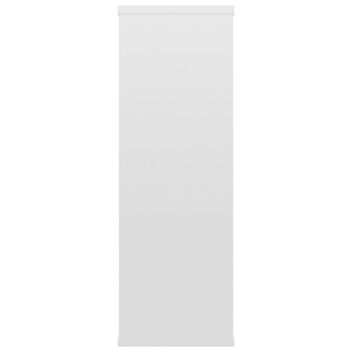 VIDAXL Etageres murales blanc brillant 104x20x58,5 cm bois ingenierie