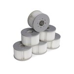 SWEEEK Lot de 6 filtres pour spas gonflables MSPA V2. Ø106cm – 6 cartouches filtrantes de remplacement pour spa gonflable MSPA