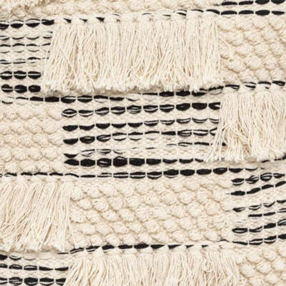 ATMOSPHERA Coussin Déco 3D  Nœud  45x45cm Noir & Blanc