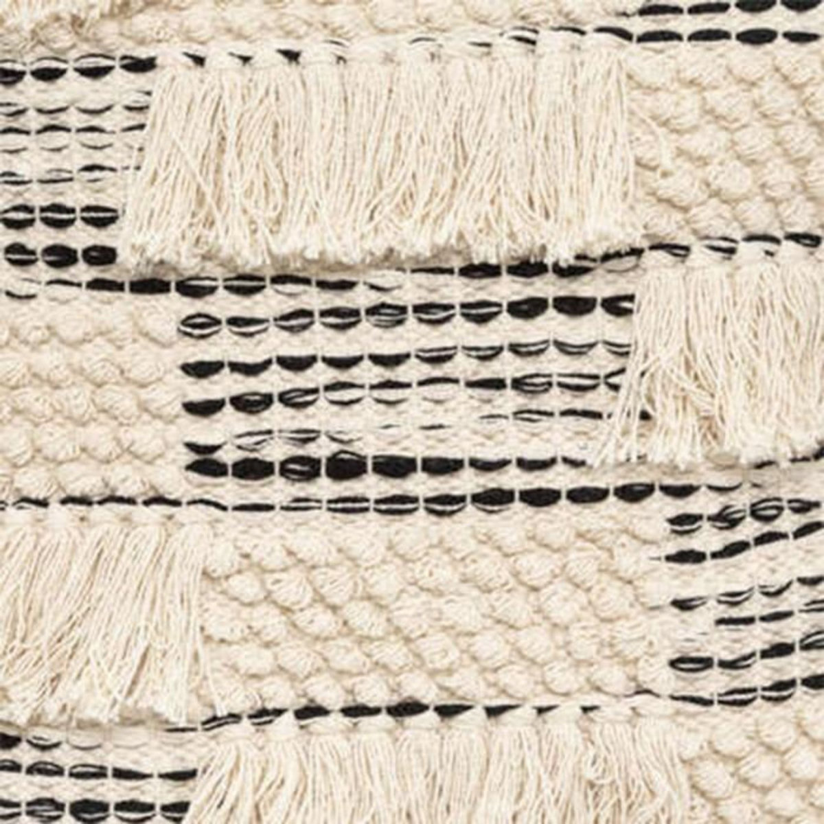 ATMOSPHERA Coussin Déco 3D  Nœud  45x45cm Noir & Blanc