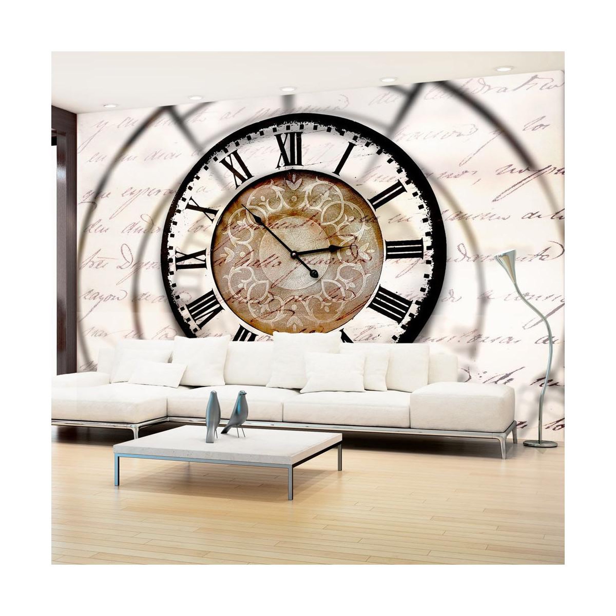 Paris Prix Papier peint  clock movement. Coloris disponibles : Multicolore