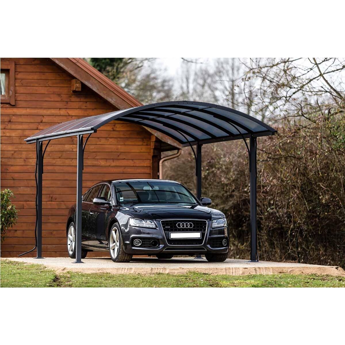 Habrita Carport Aluminium - Anthracite - 14,62m² - BLACKPOOL