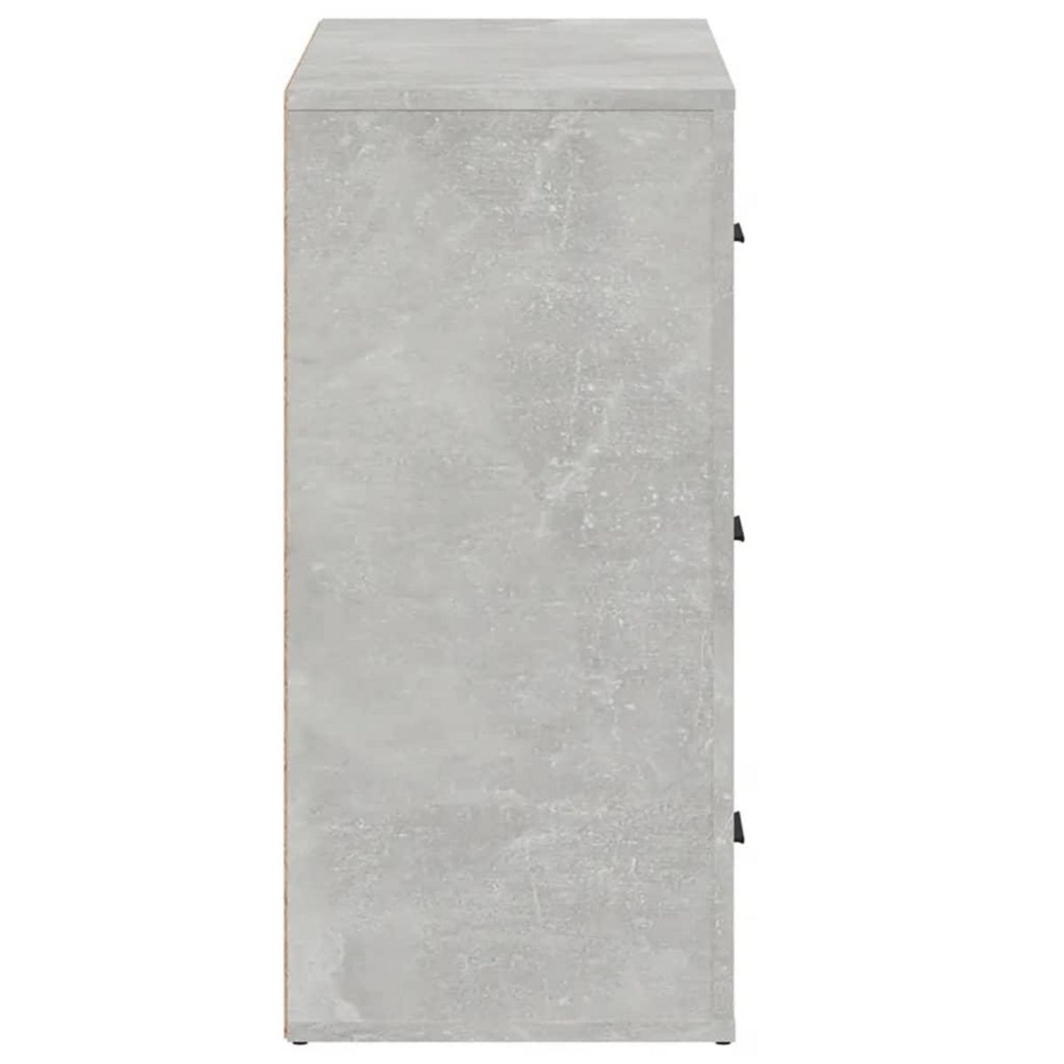 VIDAXL Buffet Gris beton 80x33x70 cm Bois d'ingenierie