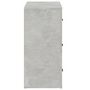 Voir la diapositive 5 : VIDAXL Buffet Gris beton 80x33x70 cm Bois d'ingenierie