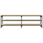 Voir la diapositive 5 : VIDAXL Meuble TV chene sonoma 160x30x50 cm bois d'ingenierie