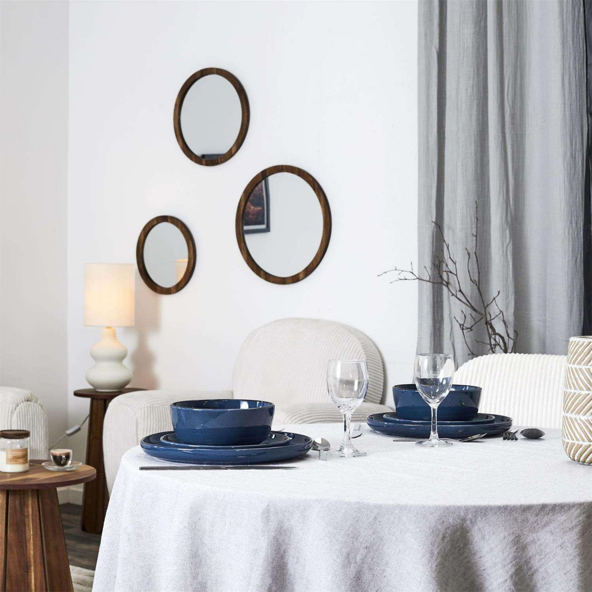 The Home Deco Factory Service vaiselle 12 pièces AU GRES DU TEMPS