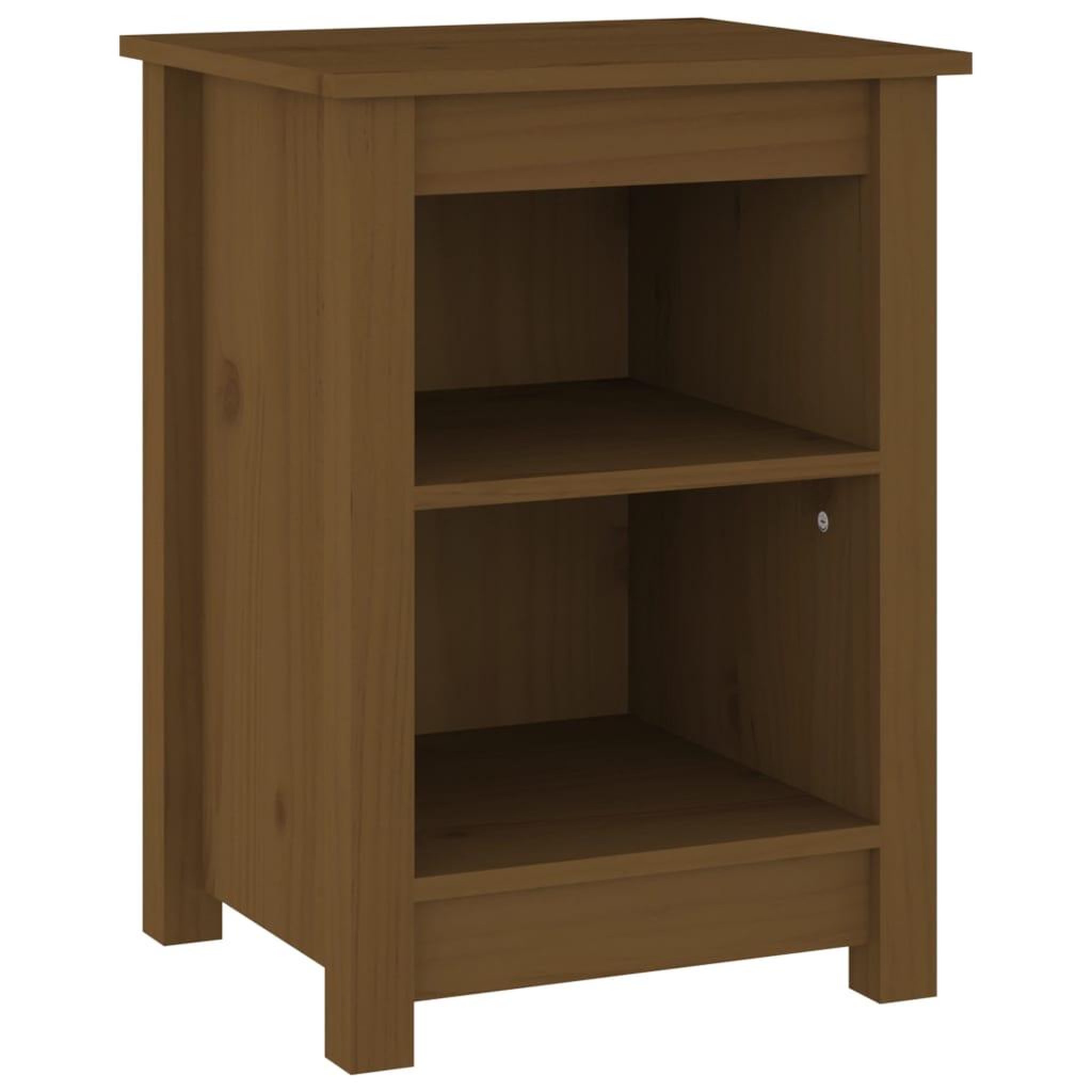 Voir la diapositive 2 : VIDAXL Table de chevet Marron miel 40x35x55 cm Bois de pin solide
