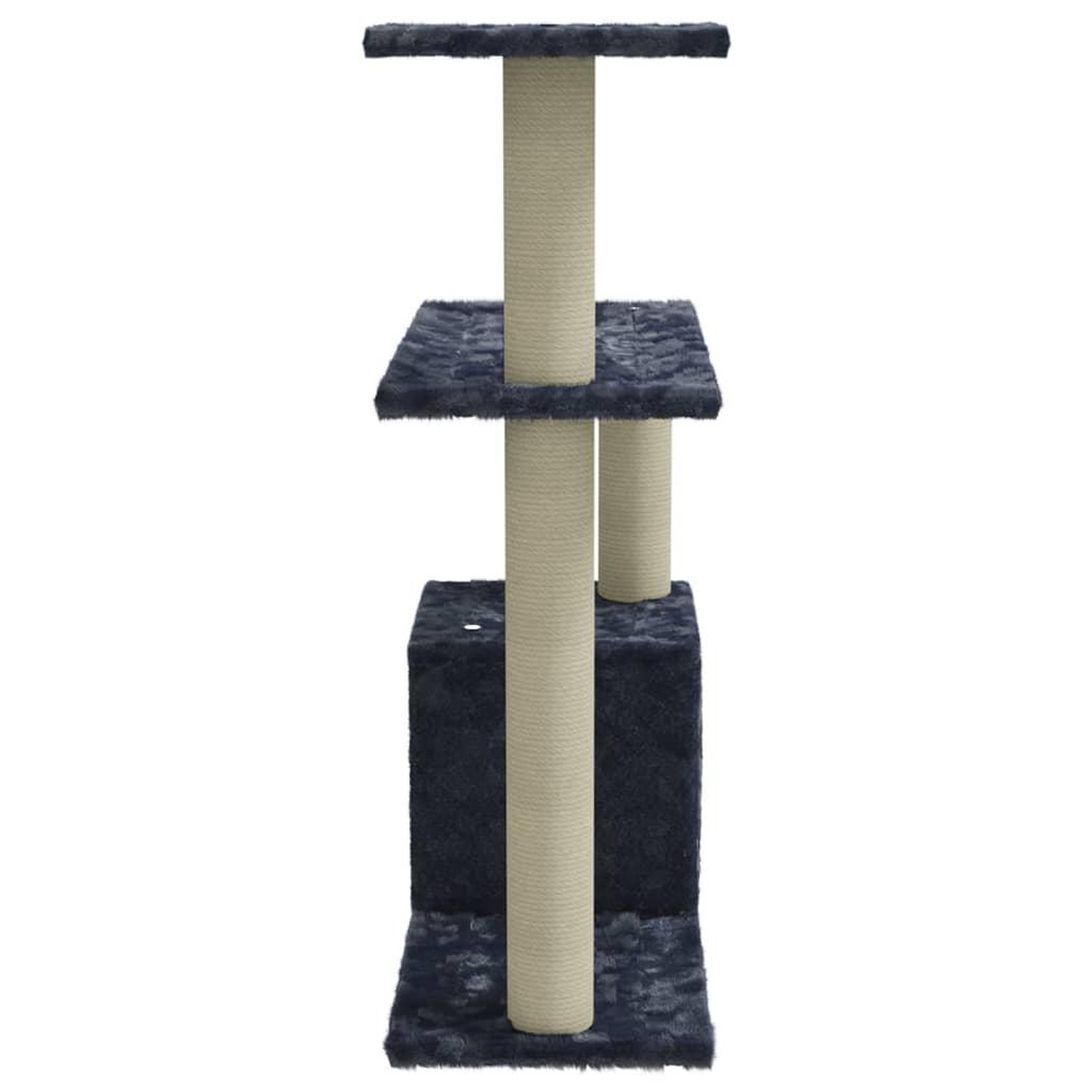 Voir la diapositive 4 : VIDAXL Arbre a chat avec griffoirs en sisal Gris fonce 70 cm